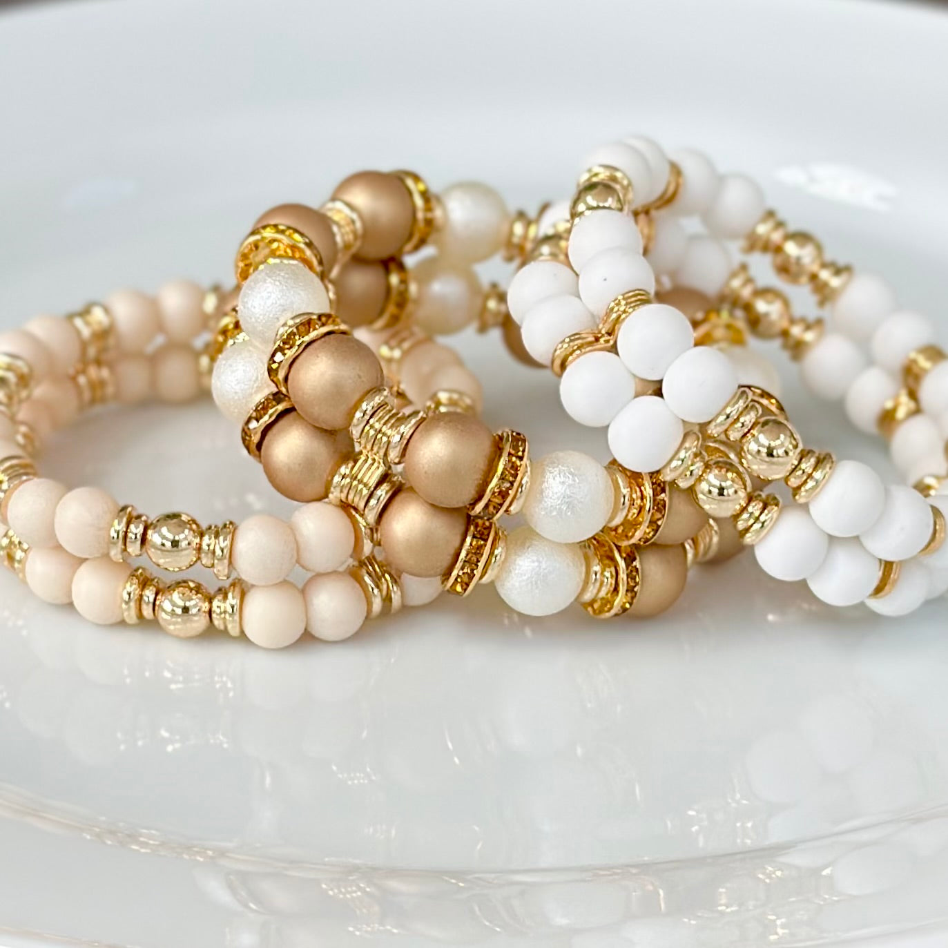 TAUPE AND GOLD CUFF