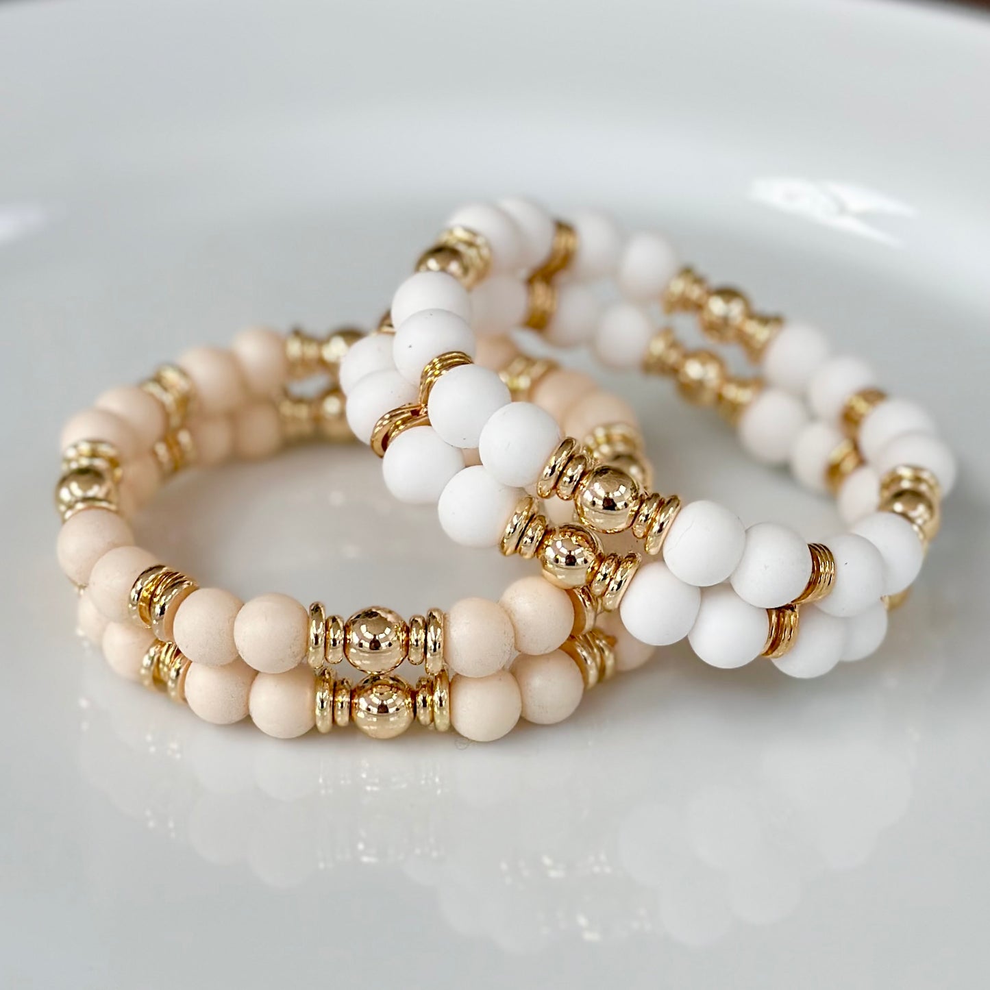 TAUPE AND GOLD CUFF