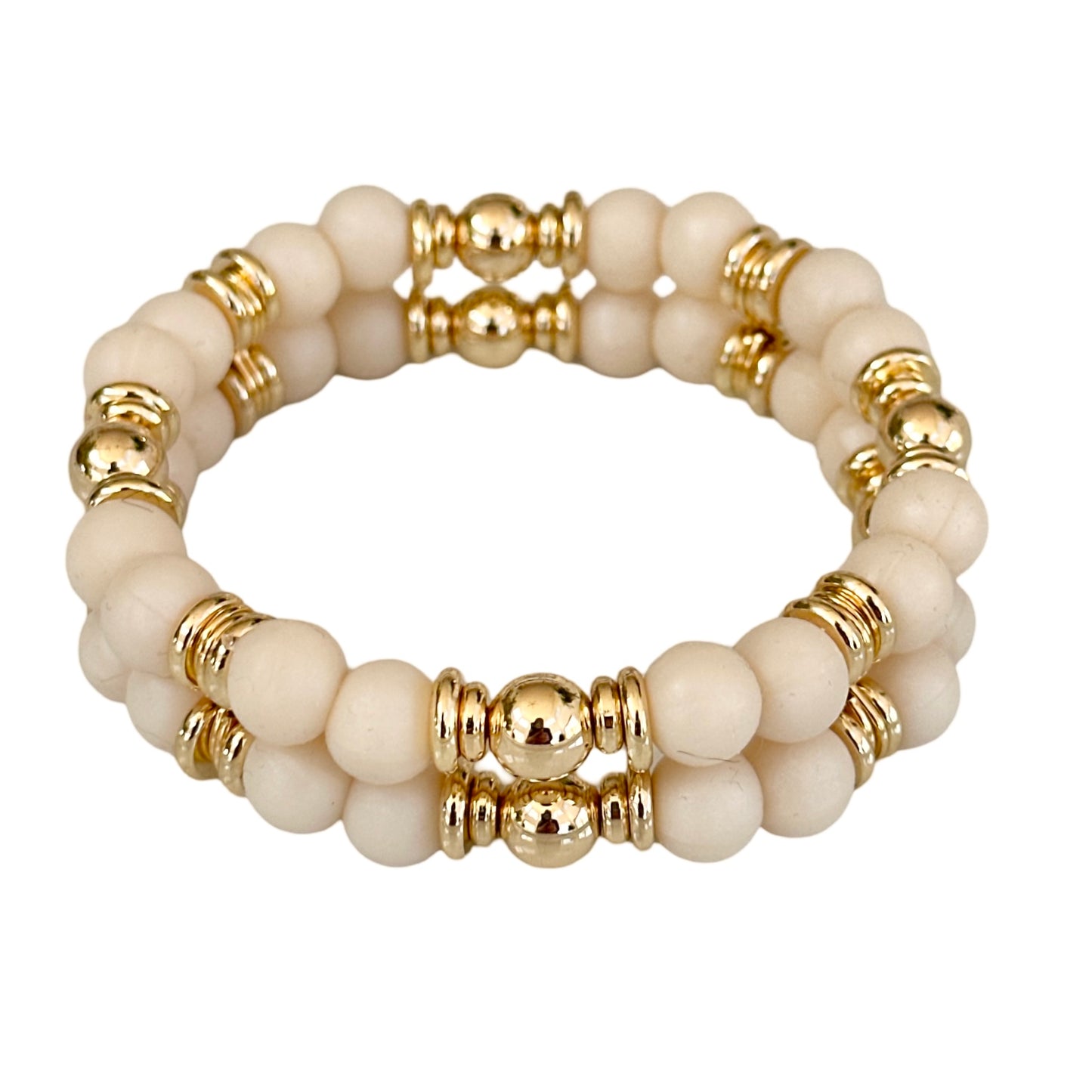 TAUPE AND GOLD CUFF