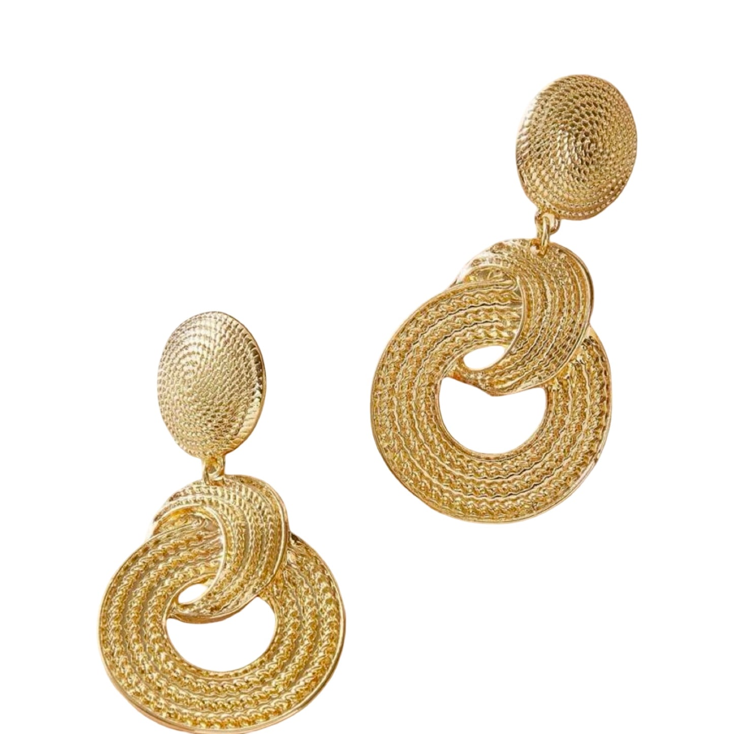 GOLD ROPE KNOT EARRING