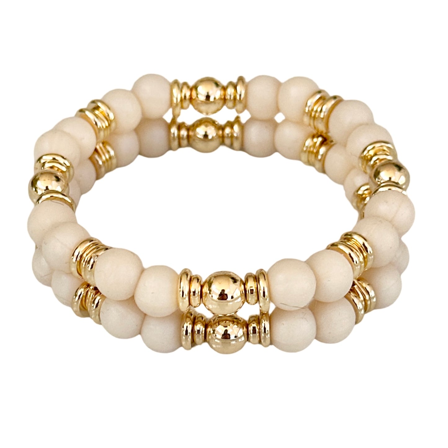 TAUPE AND GOLD CUFF