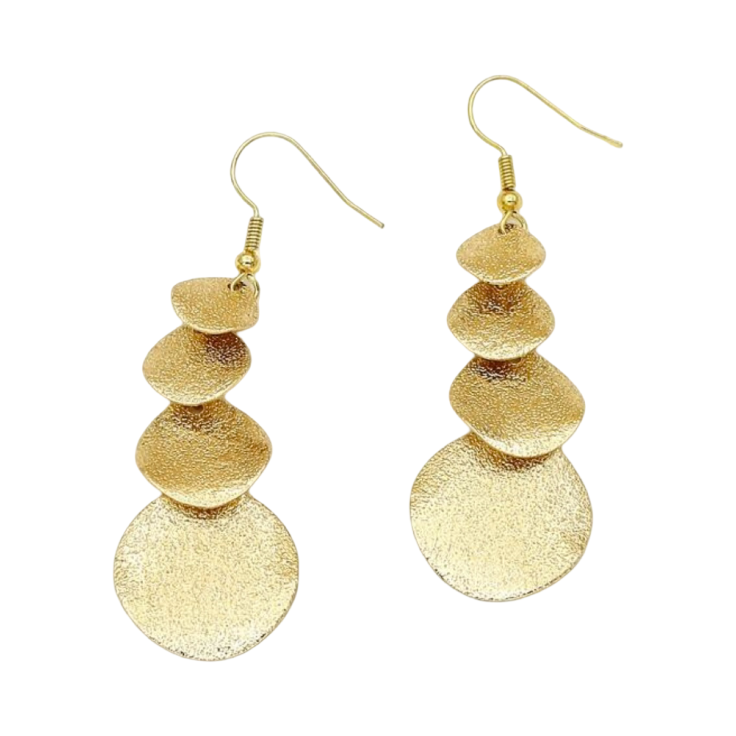 GOLD STARDUST TRIPLE CIRCLE EARRING