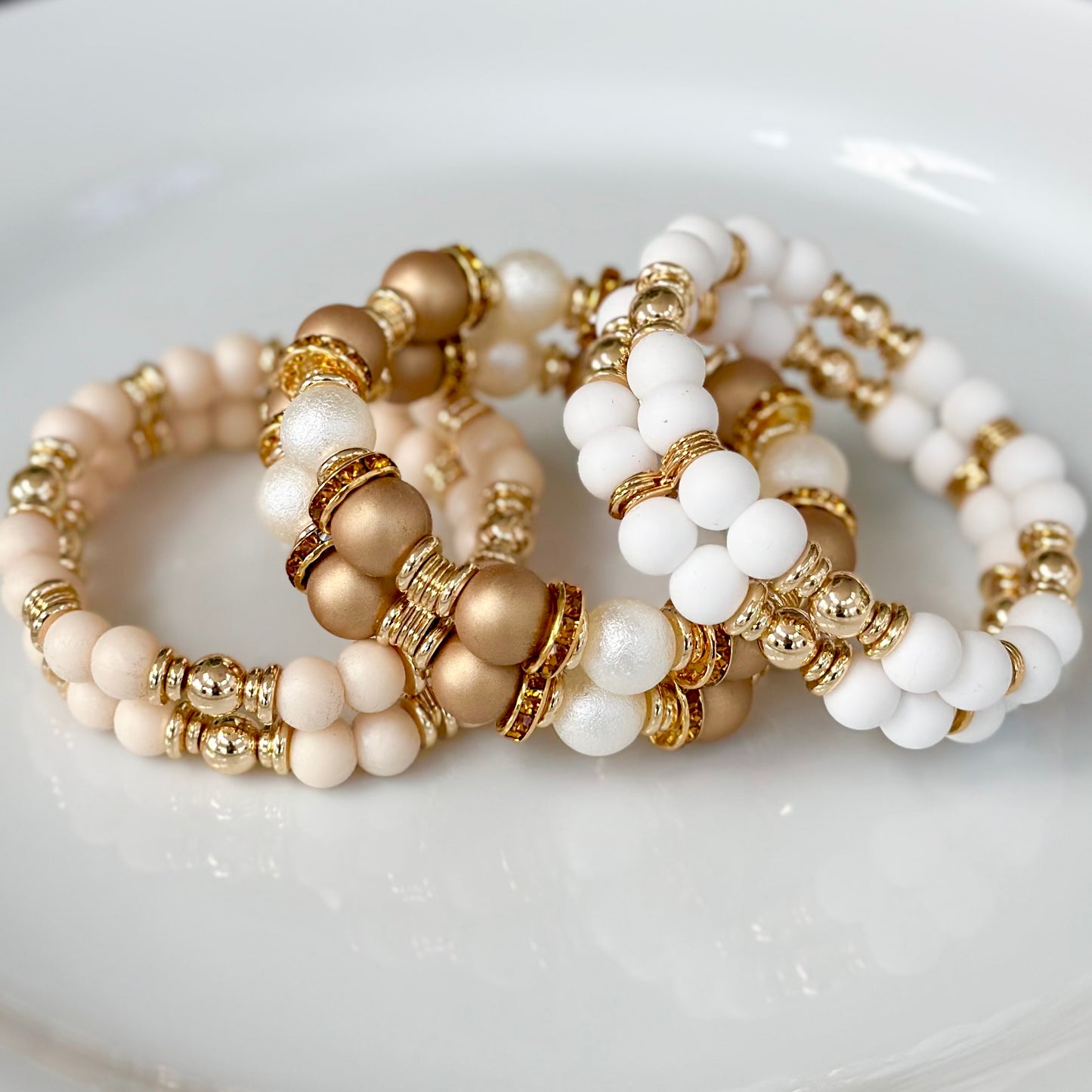TAUPE AND GOLD CUFF
