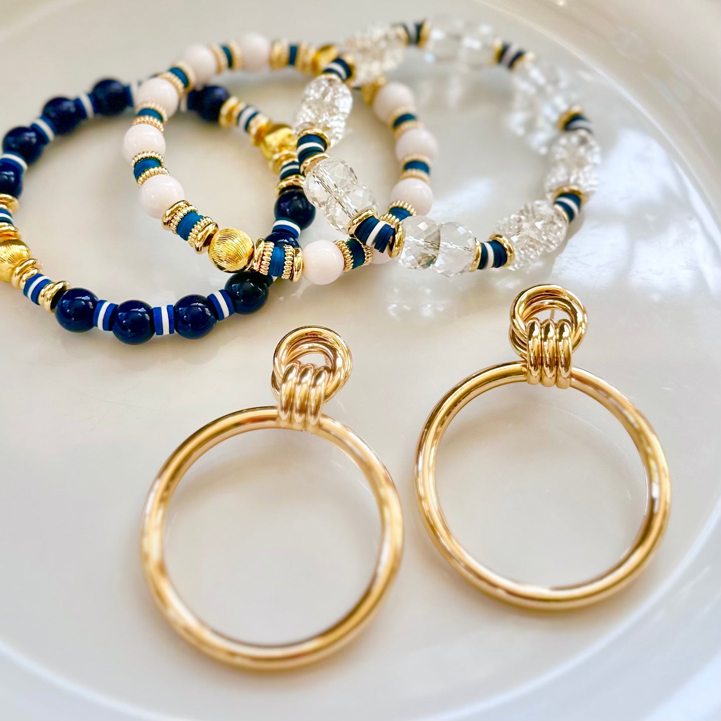 GOLD LARGE HOOP EARRING