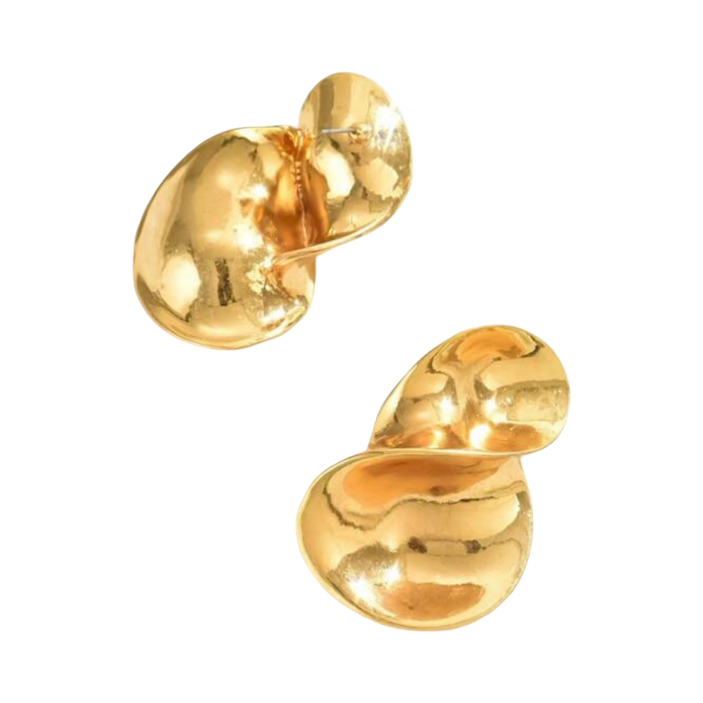GOLD CURVE 8 EARRING