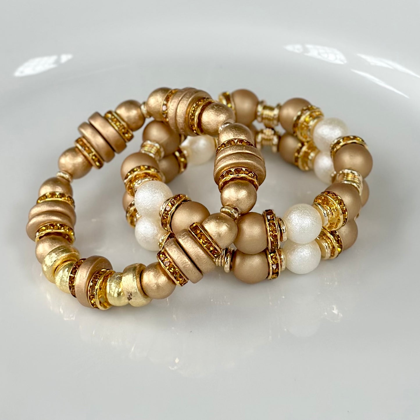 BRUSHED DARK GOLD WOOD BANGLE