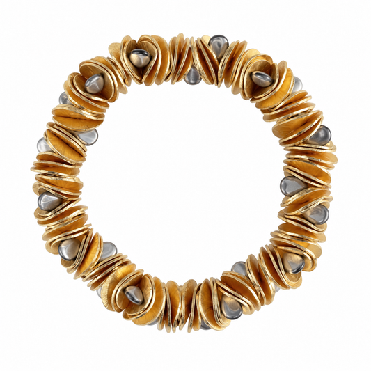 THE SOLIEL BRACELET IN GOLD AND SILVER