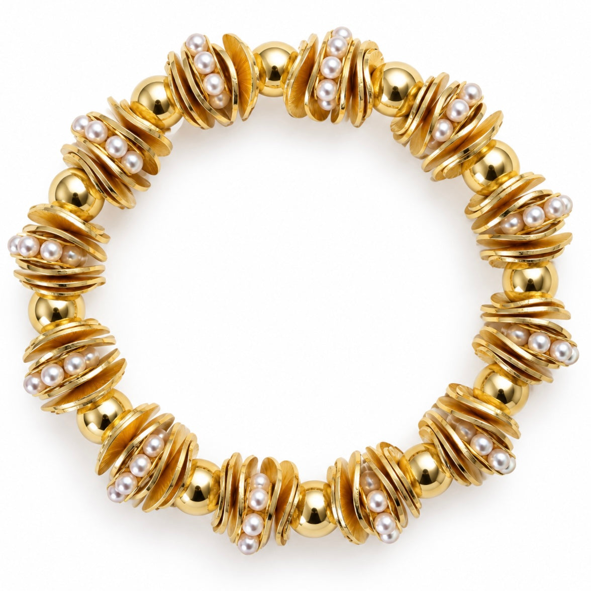 THE GILDED PEARL BANGLE