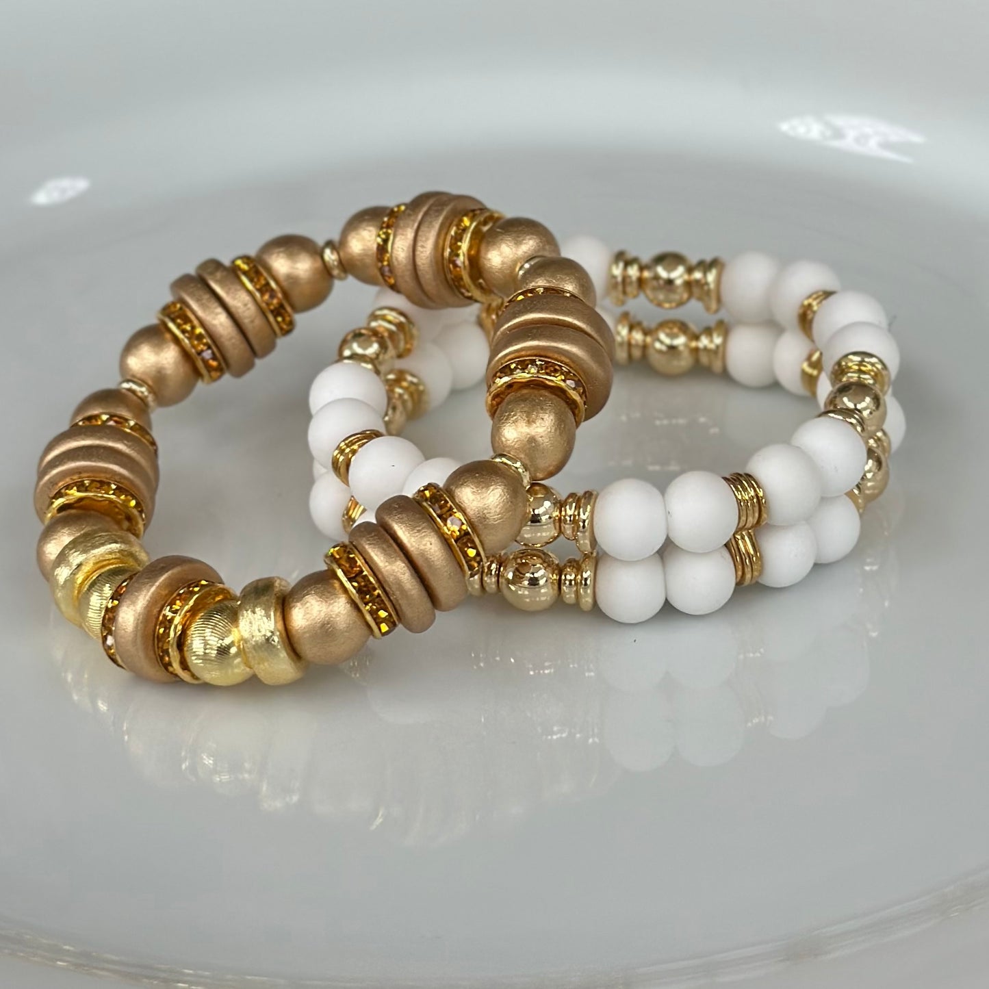BRUSHED DARK GOLD WOOD BANGLE