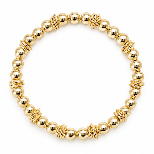 THE MARGOT WRISTLET IN GOLD WITH ROPE ACCENTS