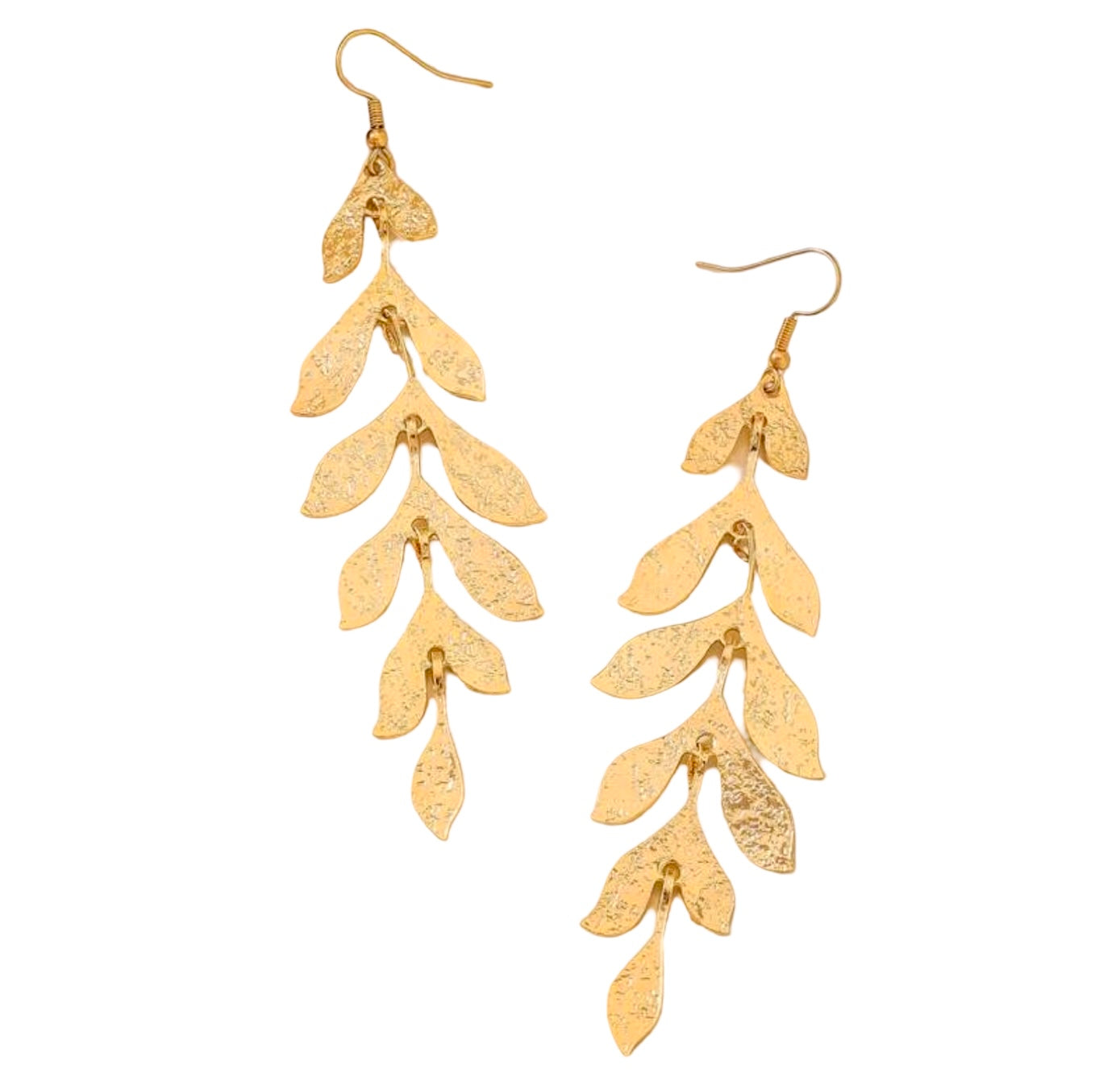 PALM LEAF DROP EARRING