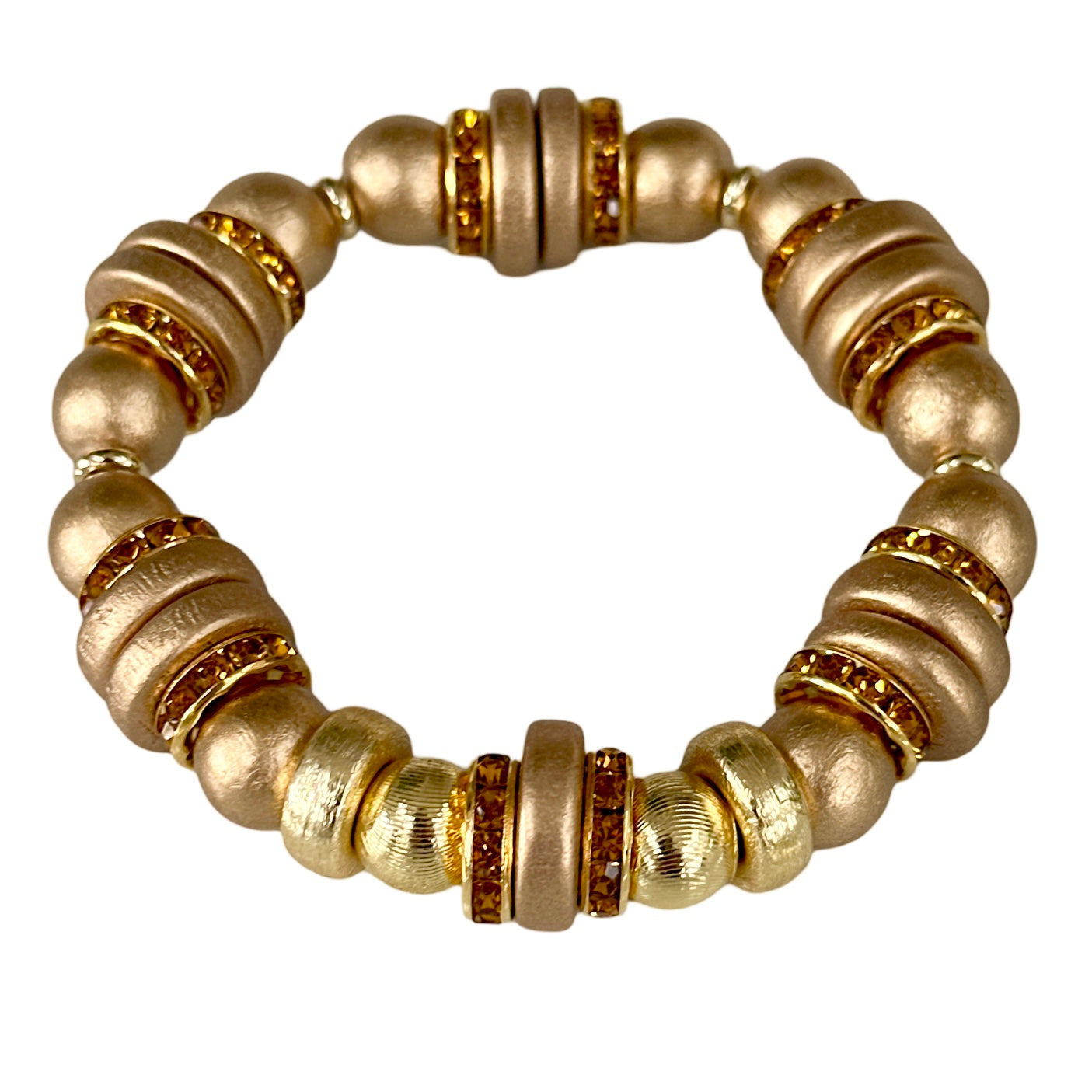 BRUSHED DARK GOLD WOOD BANGLE