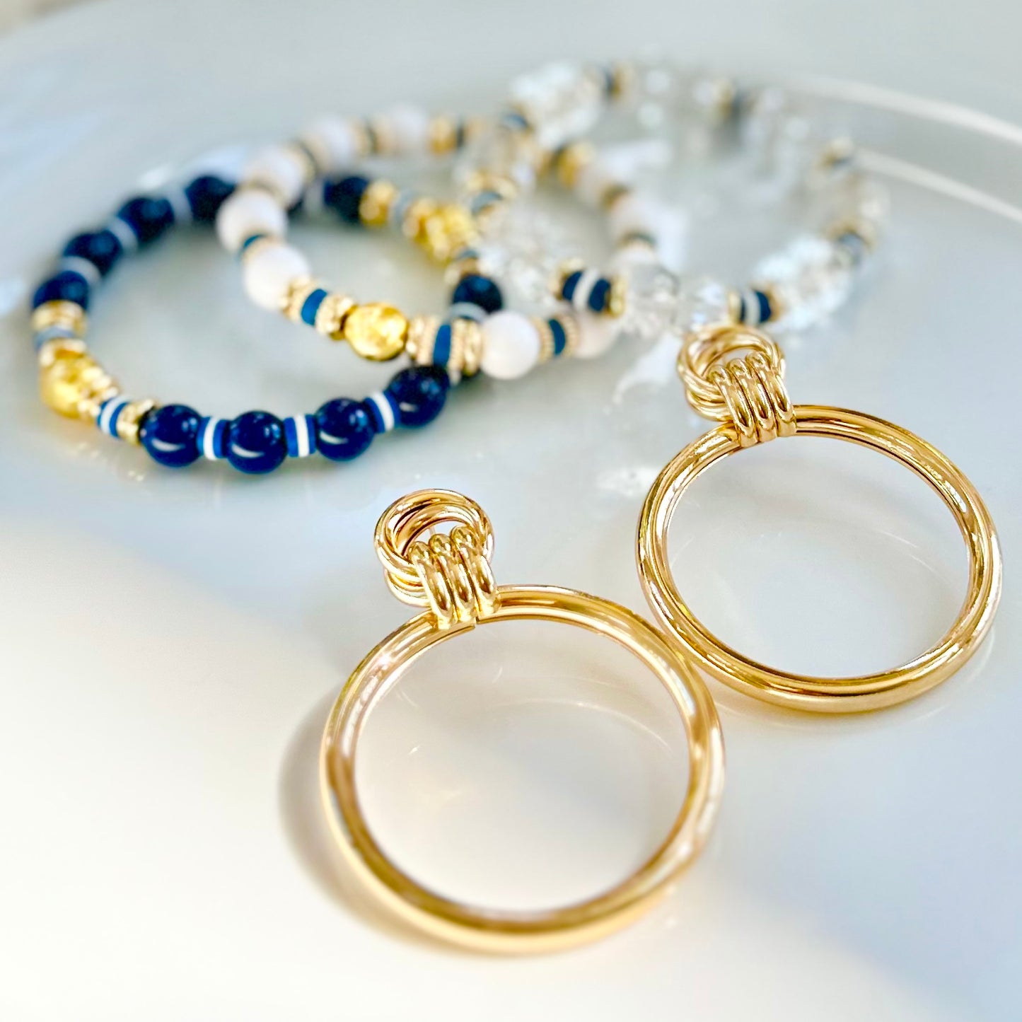 GOLD LARGE HOOP EARRING