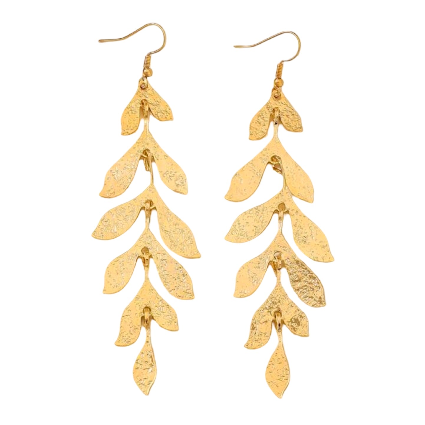PALM LEAF DROP EARRING