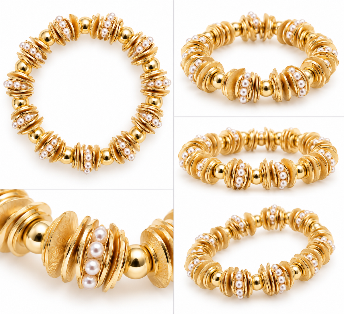 THE GILDED PEARL BANGLE