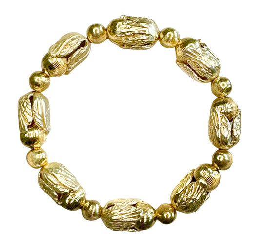 GOLD MINI TULIP BANGLE